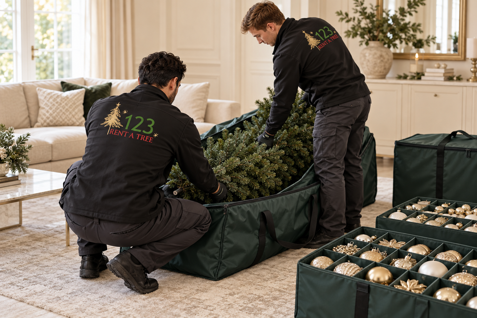 Christmas Tree Pickup, Packed with Care