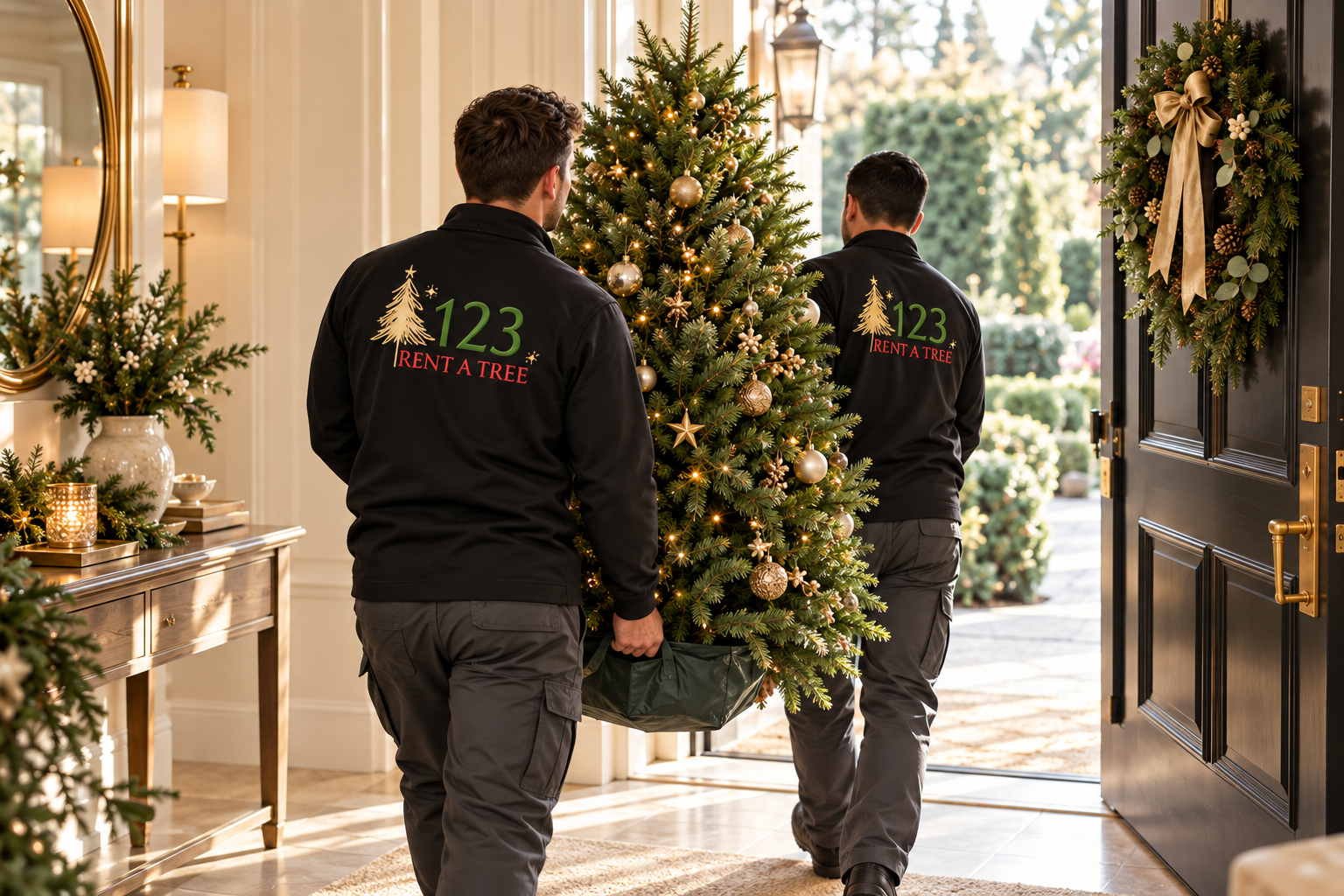 Holiday Tree Team Arrives